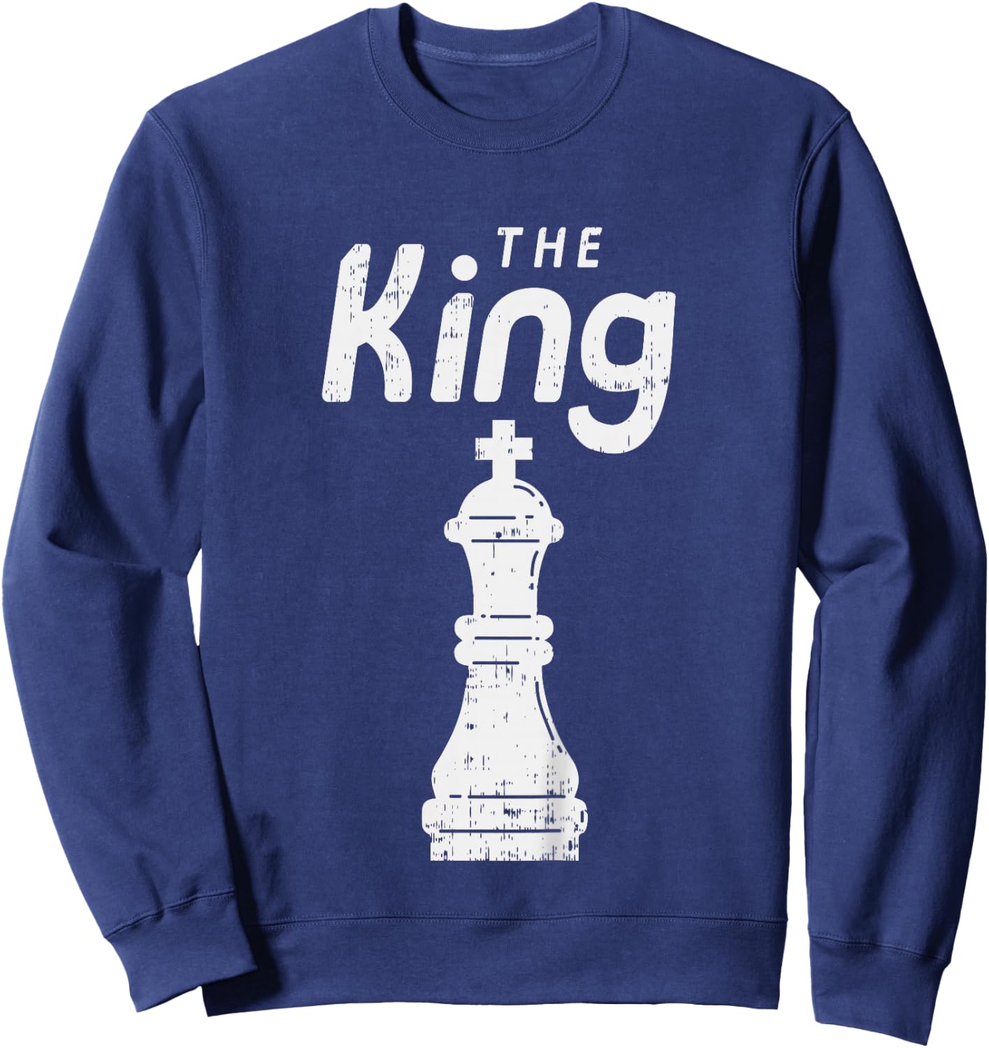Kids Chess Piece The King Shirt Halloween Group Matching Costume Sweatshirt - Sweatshirt | Navy