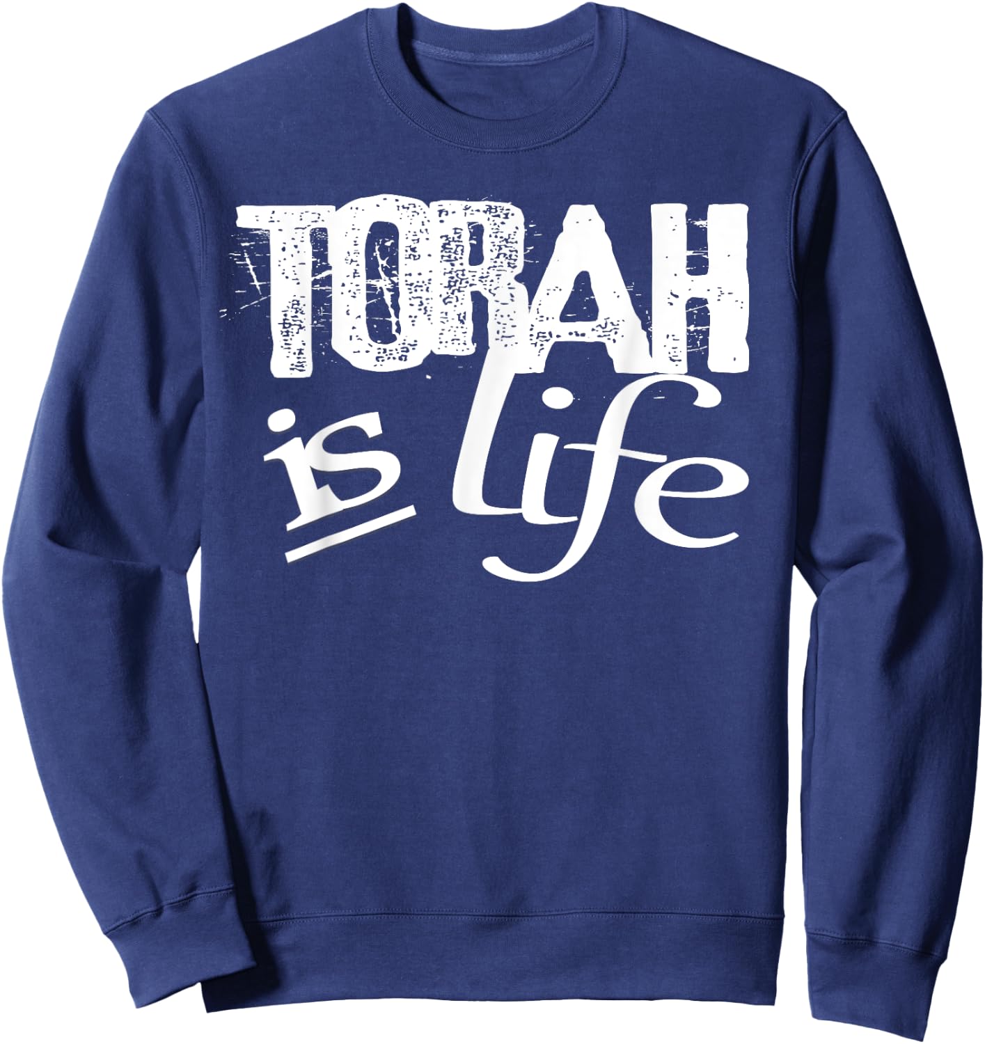 Hebrew Israelite Yahudah Tribe Judah Torah is Life Sweatshirt - Sweatshirt | Navy