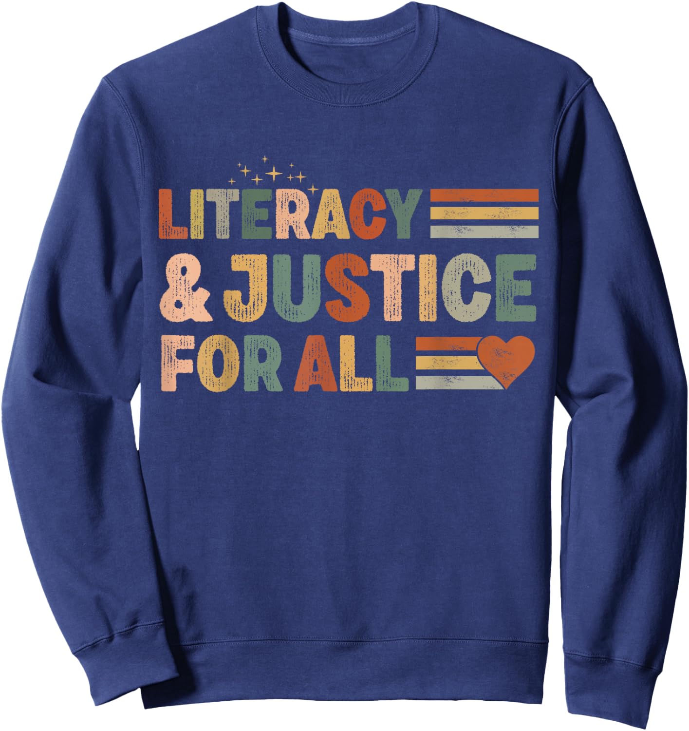 Literacy and Justice for all stop book Banning Banned Books Sweatshirt - Sweatshirt | Navy