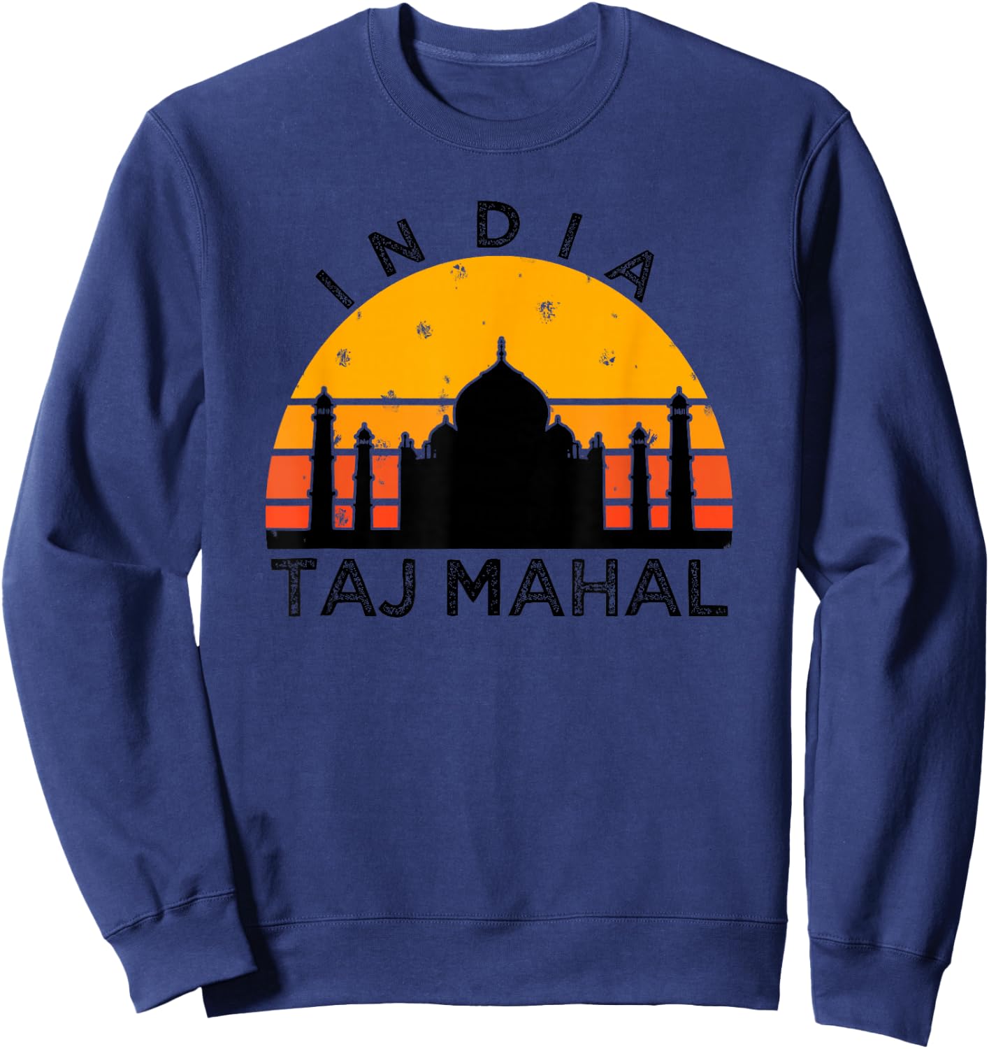 Taj Mahal India Gift Indian Travel Souvenir Sweatshirt - Sweatshirt | Navy