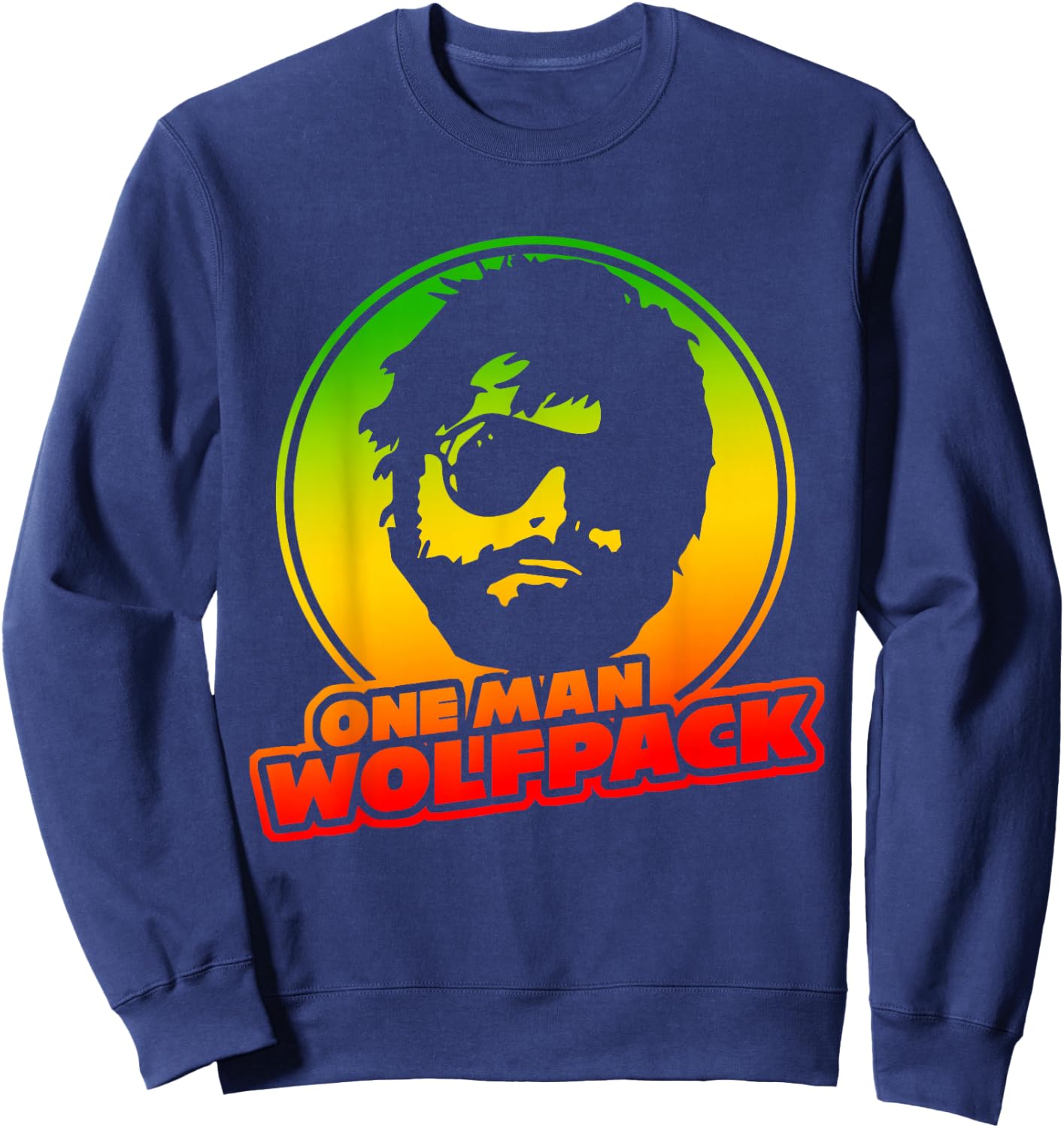One Man Wolf Pack | Lifetime Wolf Pack Member Sweatshirt - Sweatshirt | Navy