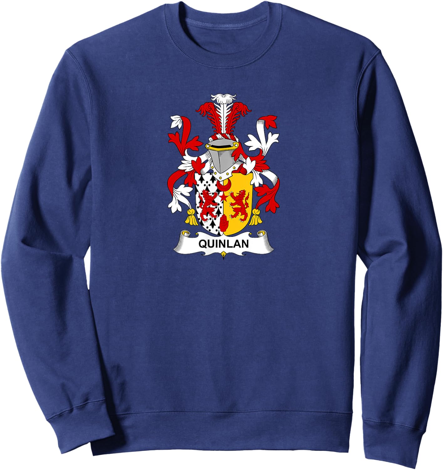 Quinlan Coat of Arms - Family Crest Sweatshirt - Sweatshirt | Navy