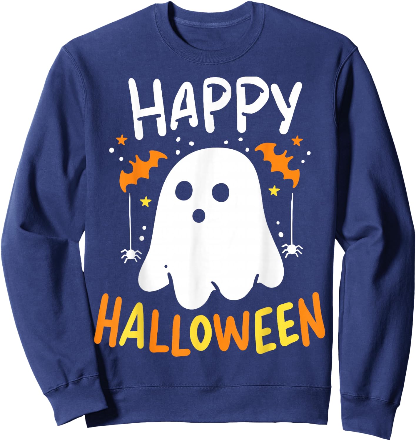 Trick Or Treat Halloween Ghost Sweatshirt - Sweatshirt | Navy