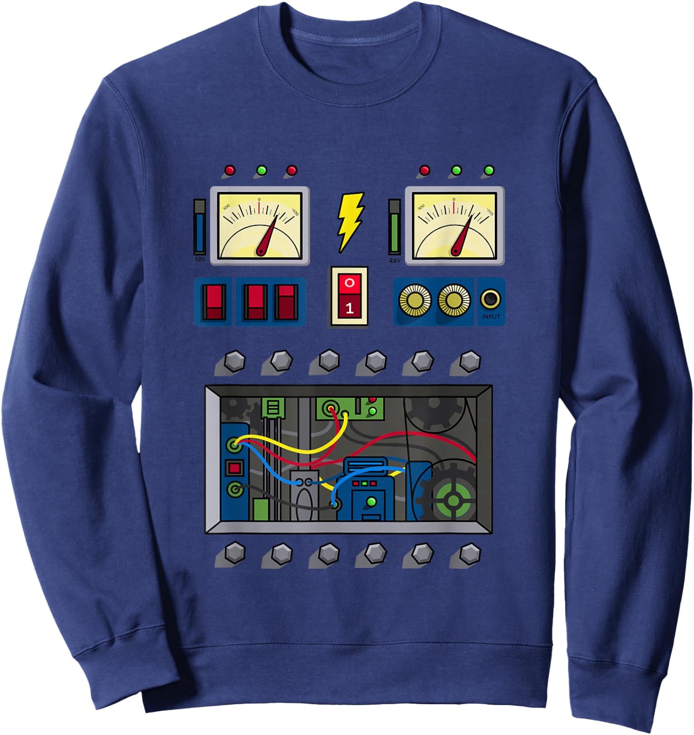 I Love Robot Gift All Ages Robotic Kids Girls Boys Robot Sweatshirt - Sweatshirt | Navy