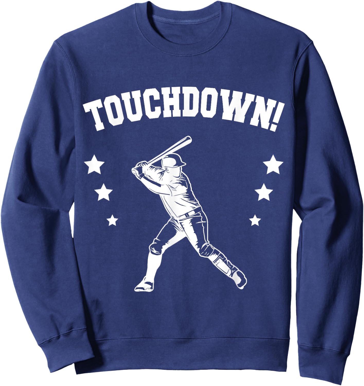 Touchdown Football Baseball Mix Wrong Sports Sweatshirt - Sweatshirt | Navy