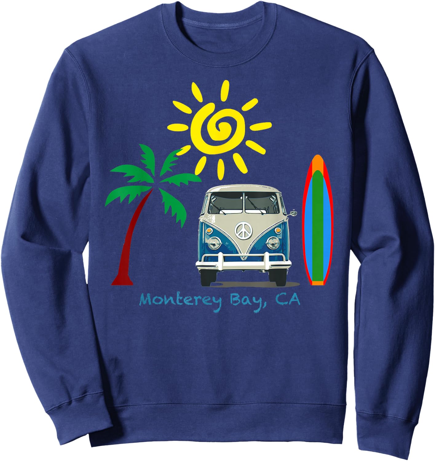 Great Beach for Monterey Bay Sweatshirt - Sweatshirt | Navy