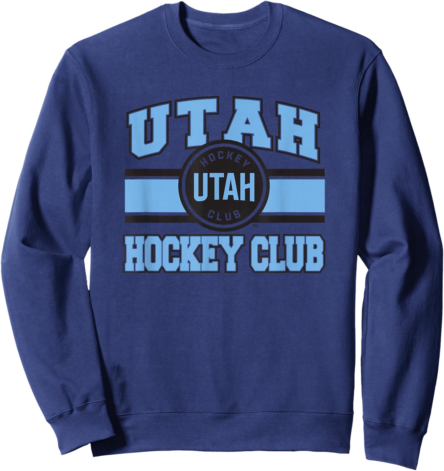 Utah Hockey Club Stripe White Officially Licensed Sweatshirt - Sweatshirt | Navy