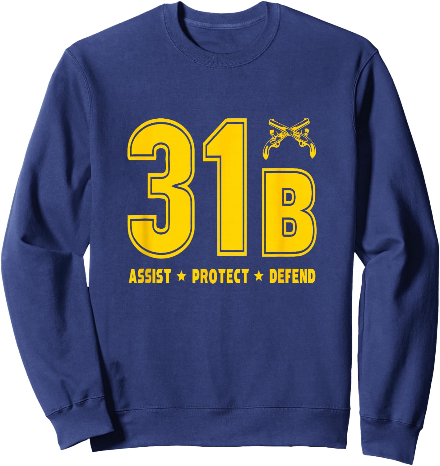 31 Bravo Military Police Army Sweatshirt - Sweatshirt | Navy