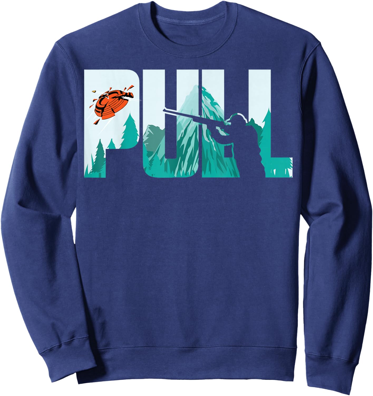 Pull Clay Shooting Cute Pigeon Shooters Players Funny Gift Sweatshirt - Sweatshirt | Navy