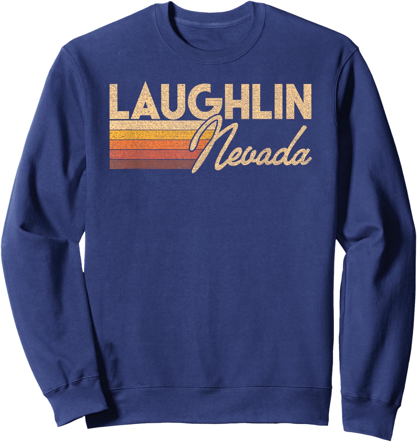 80s Style Laughlin Nevada Sweatshirt - Sweatshirt | Navy