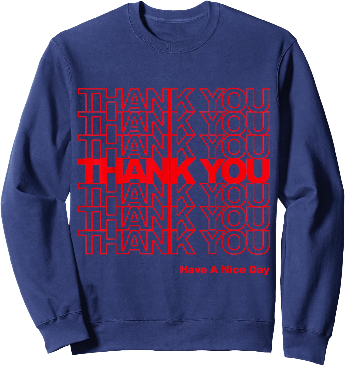 Thank You Bag Sweatshirt - Sweatshirt | Navy