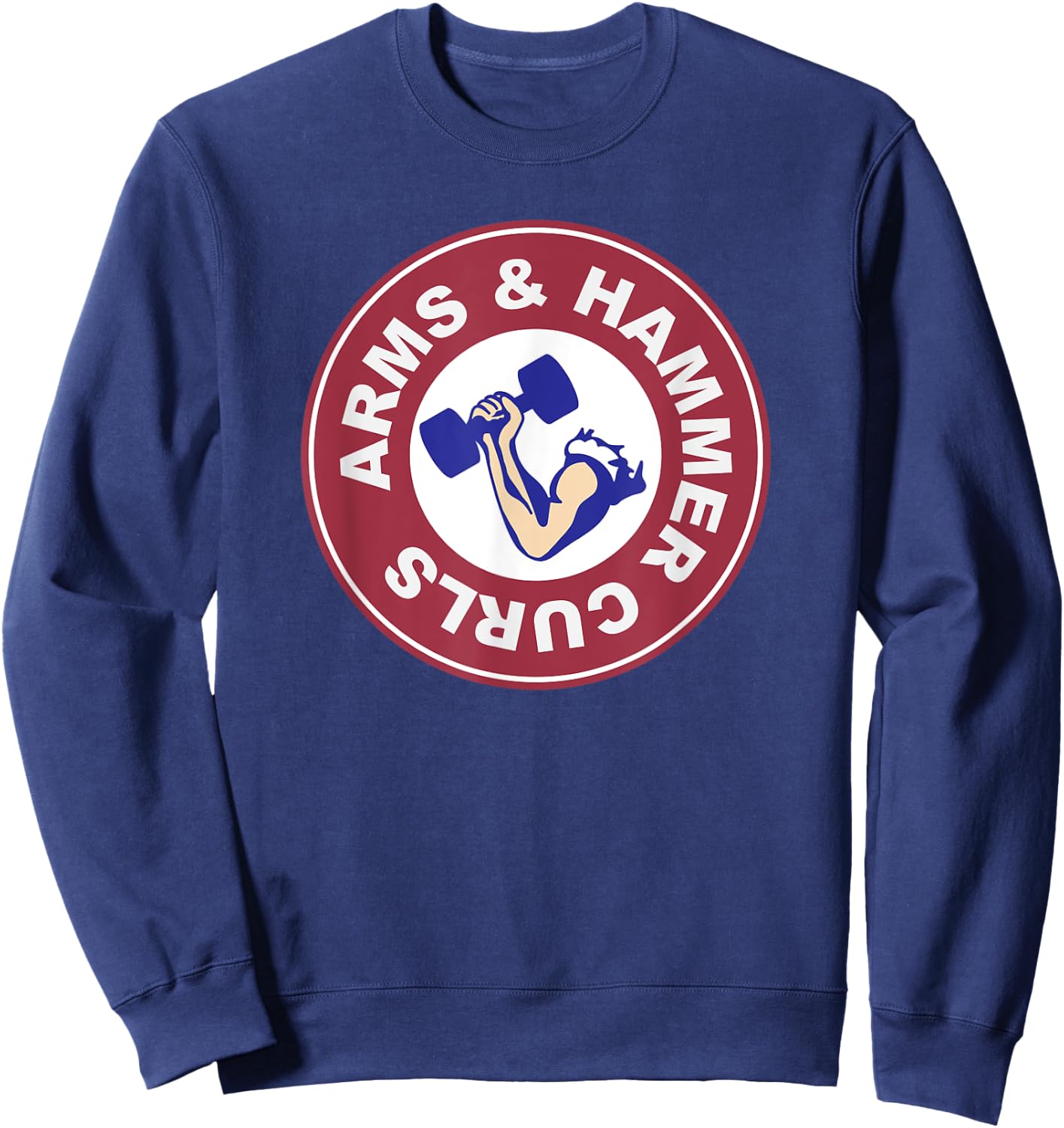 Arms & Hammer Curls Sweatshirt - Sweatshirt | Navy