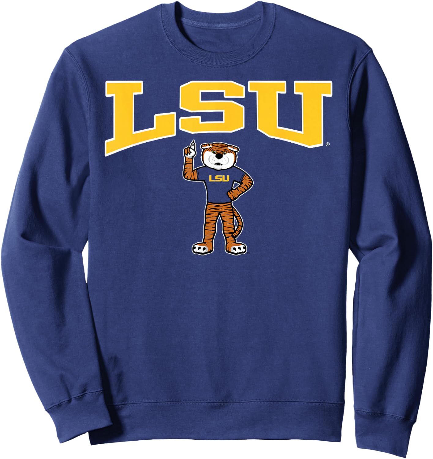 LSU Tigers Mike Purple Officially Licensed Sweatshirt - Sweatshirt | Navy