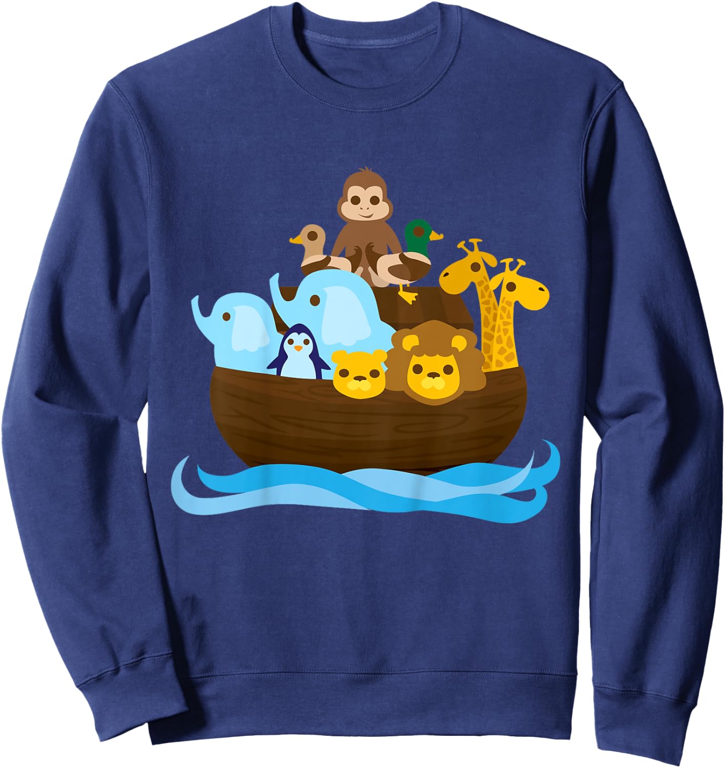 Noah's Ark Cute - Colorful Design Edition Sweatshirt - Sweatshirt | Navy