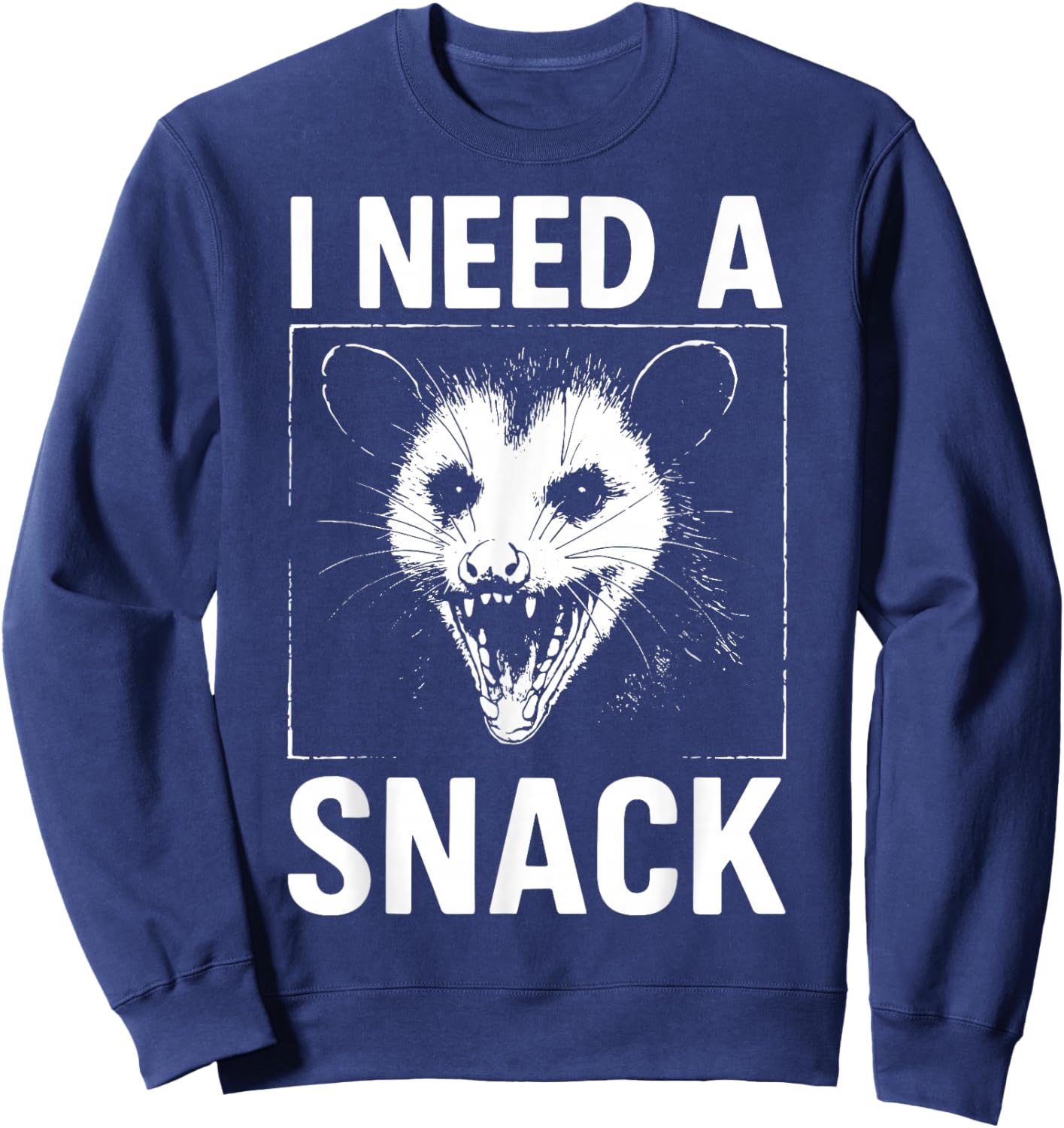 I Need A Snack Sweatshirt - Sweatshirt | Navy