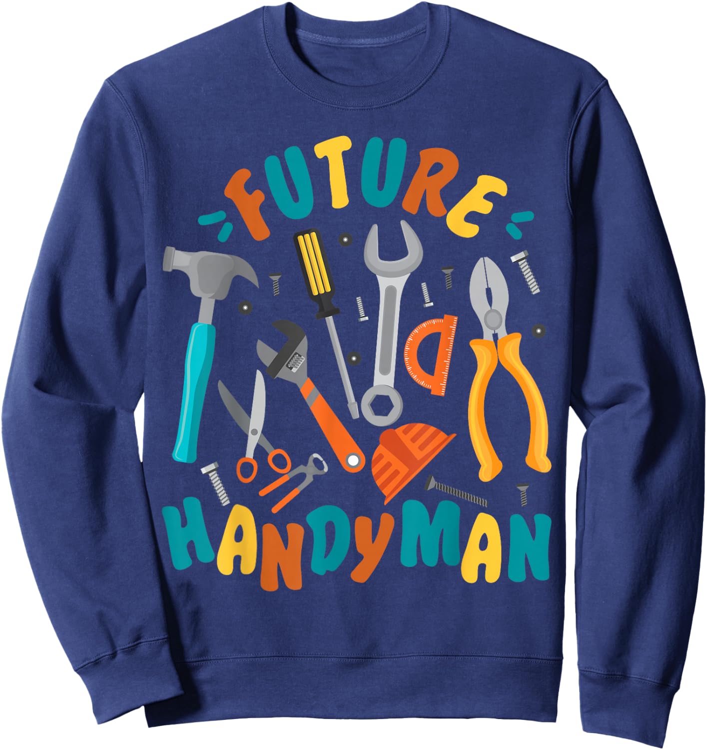 Handyman Toddler Vintage Future Handyman Sweatshirt - Sweatshirt | Navy