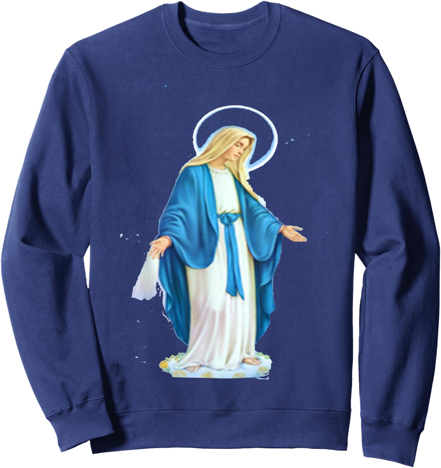 Feast of the Virgin Mary _ Mother of Jesus Sweatshirt - Sweatshirt | Navy