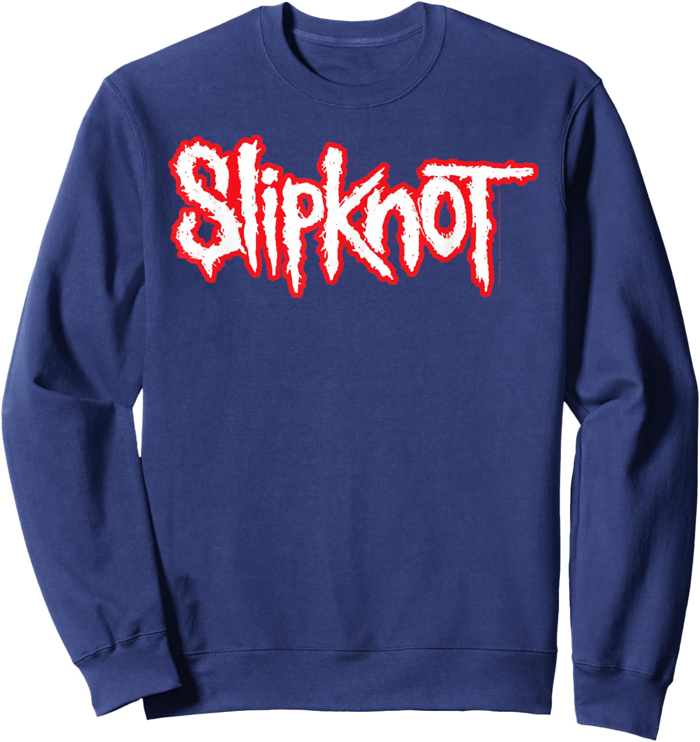Slipknot Official Basic Logo Short Sleeve Sweatshirt - Sweatshirt | Navy