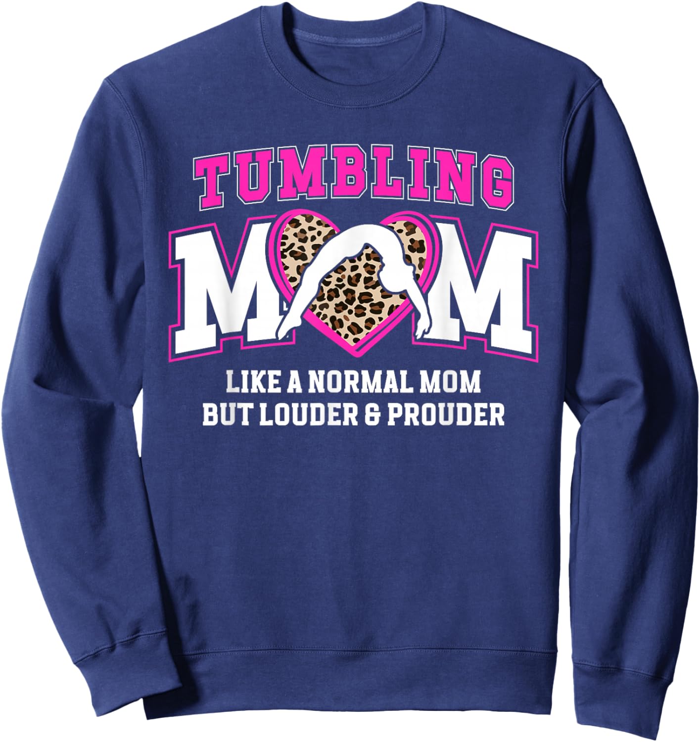 Tumbling Mom Definition Tumbler Mom Tumbling Mother Sweatshirt - Sweatshirt | Navy