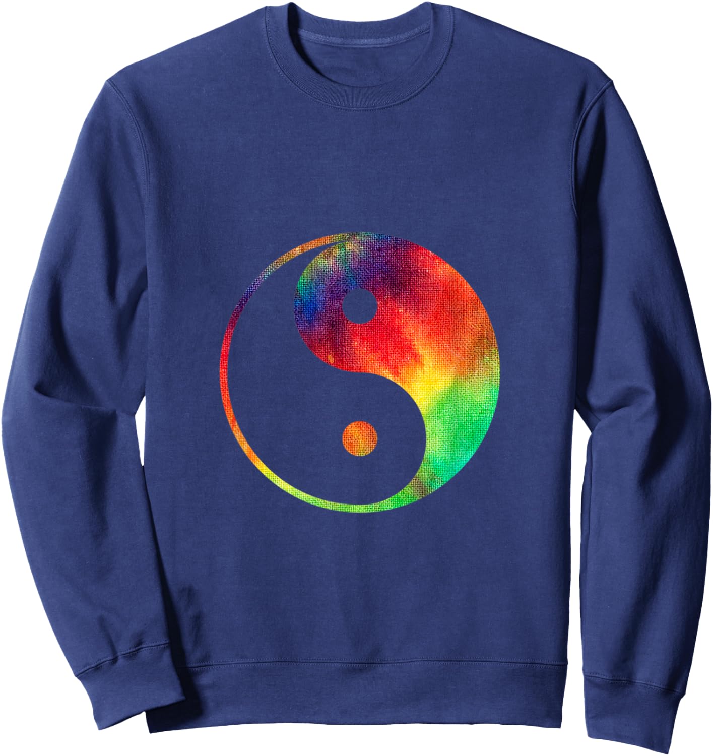 Tie Dye Yin Yang Tie Dyed Peace Symbol Inner Peace T Shirt Sweatshirt - Sweatshirt | Navy