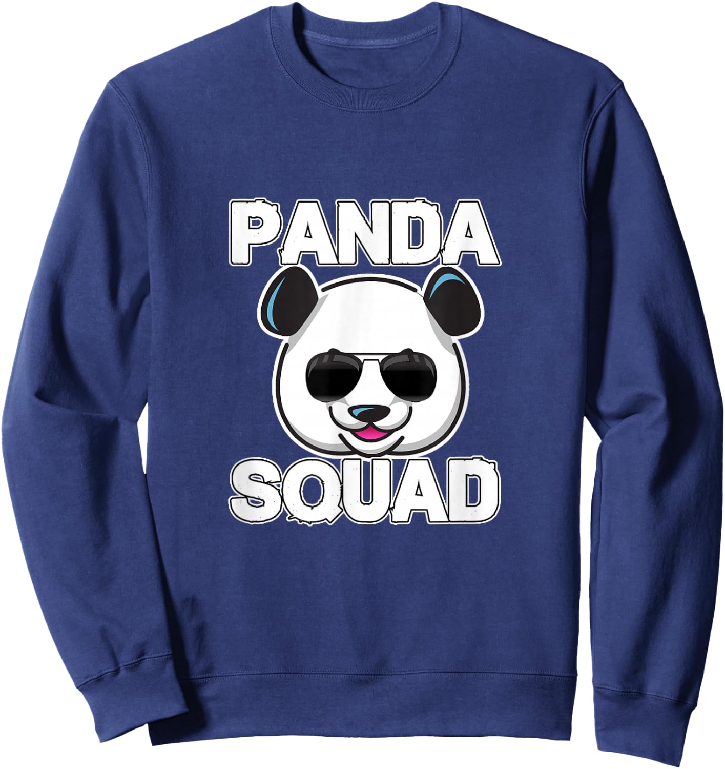 Cool Panda Squad T Shirt I Panda Bear Gift Sweatshirt - Sweatshirt | Navy
