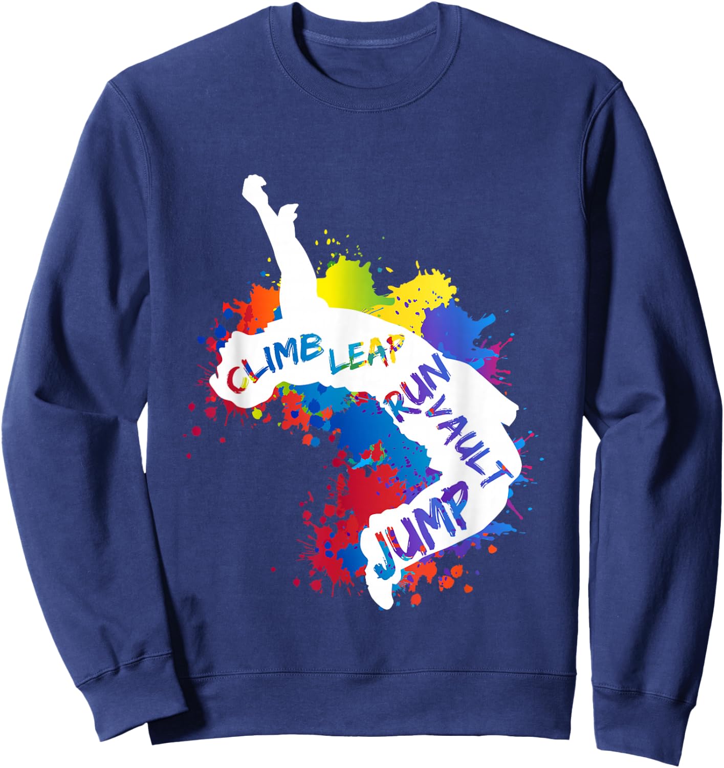 Parkour City Ninja Free Running Jump Leap Vault Athlete Gift Sweatshirt - Sweatshirt | Navy