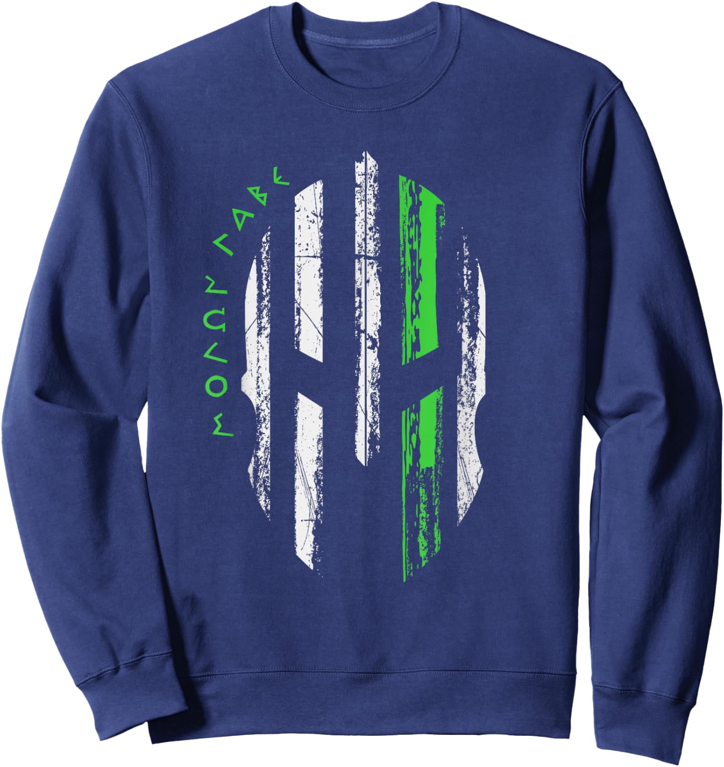 Non-Hodgkins Lymphoma Awareness - Spartan Warrior Helmet Sweatshirt - Sweatshirt | Navy