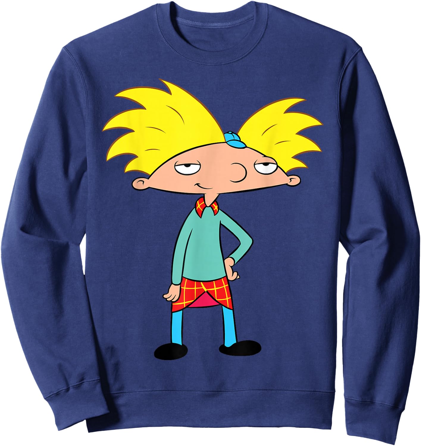 Nickelodeon Hey Arnold Character Sweatshirt - Sweatshirt | Navy