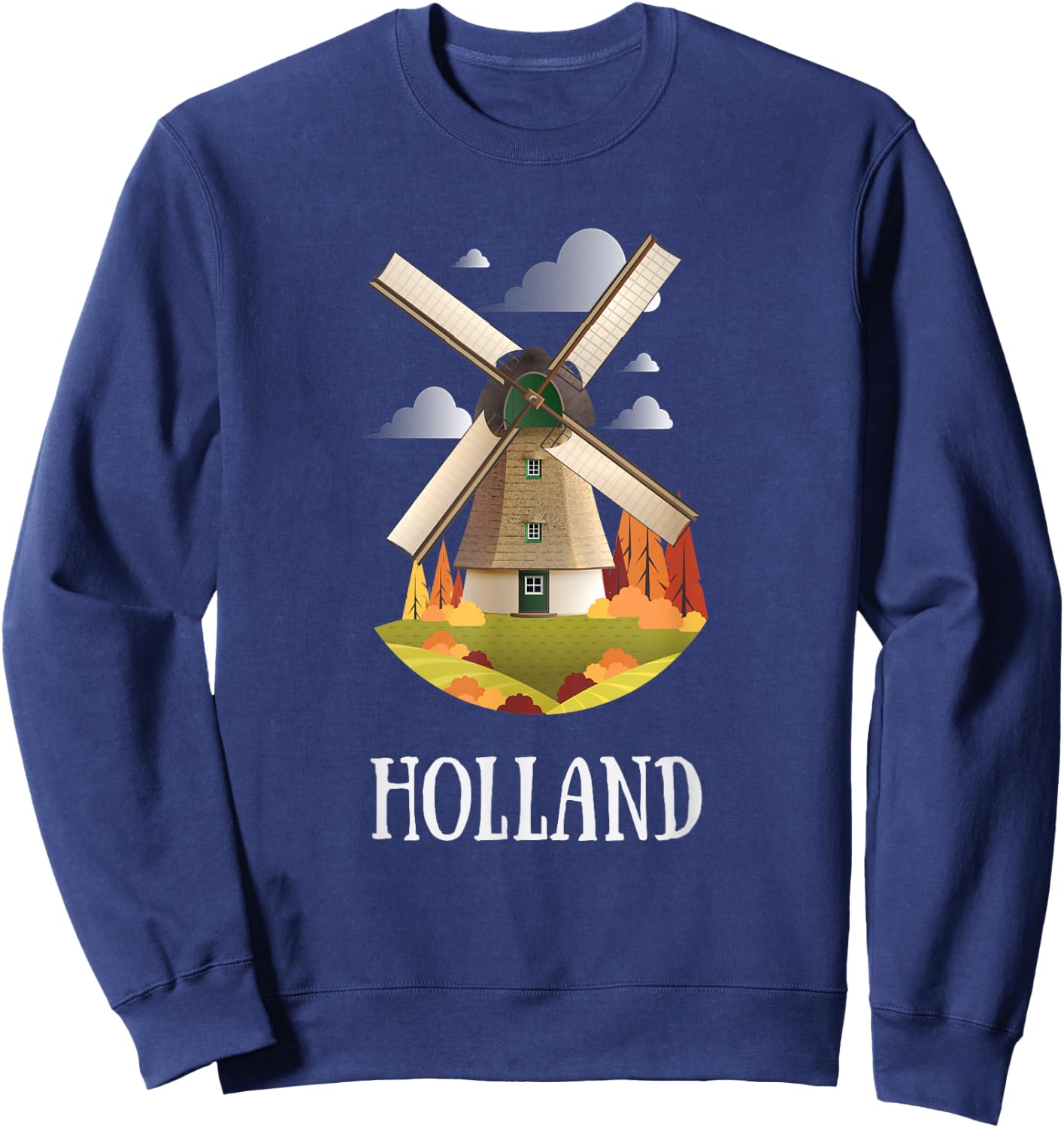 Windmill Shirt | Dutch Holiday in Holland Sweatshirt - Sweatshirt | Navy