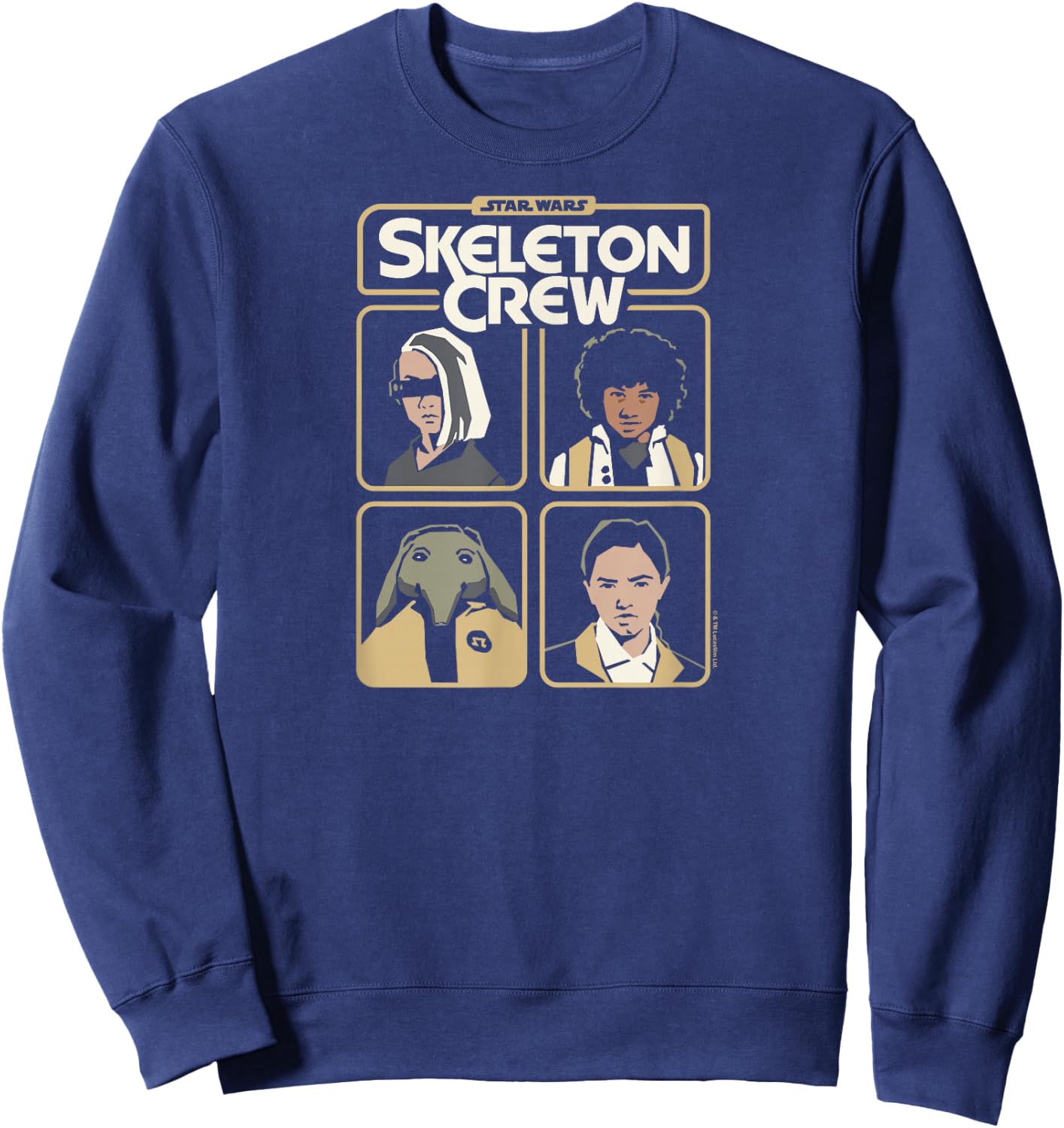 Star Wars - Skeleton Crew Grid Sweatshirt - Sweatshirt | Navy