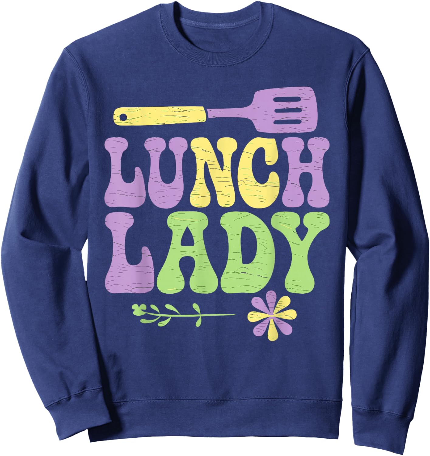 Adults Black Modern Classic Cartoon-Themed Novelty Sweatshirt - Sweatshirt | Navy
