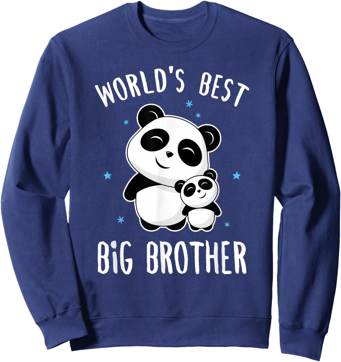 World's Best Big Brother - Cute Panda Pandas Siblings Family Sweatshirt - Sweatshirt | Navy