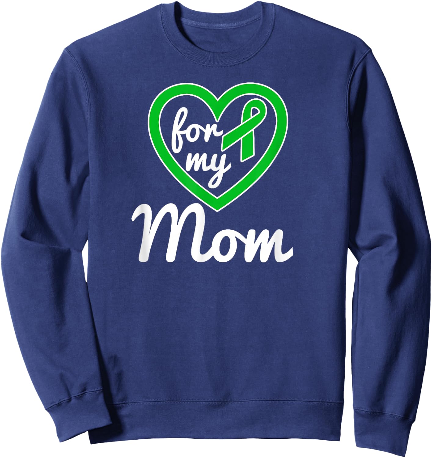 Gallbladder Cancer Shirt For Mom Awareness Ribbon T Shirt Sweatshirt - Sweatshirt | Navy