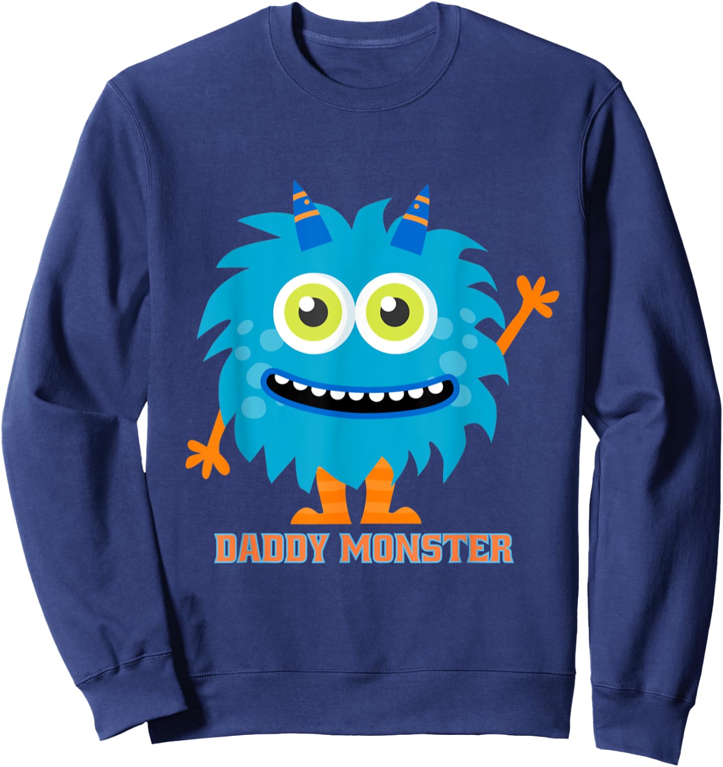 Funny Daddy Monster Costume Sweatshirt - Sweatshirt | Navy