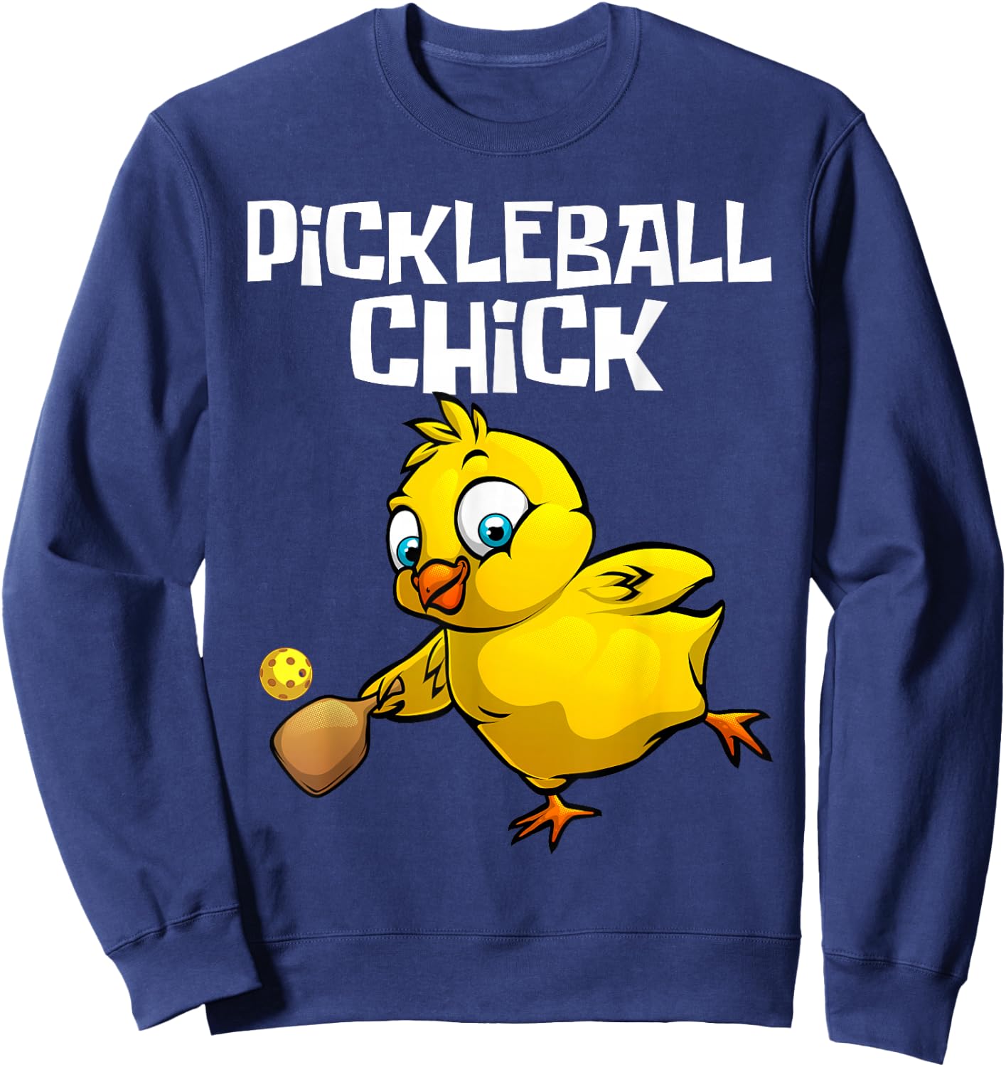 Unique Pickleball Design Girls Pickle Ball Player Sweatshirt - Sweatshirt | Navy