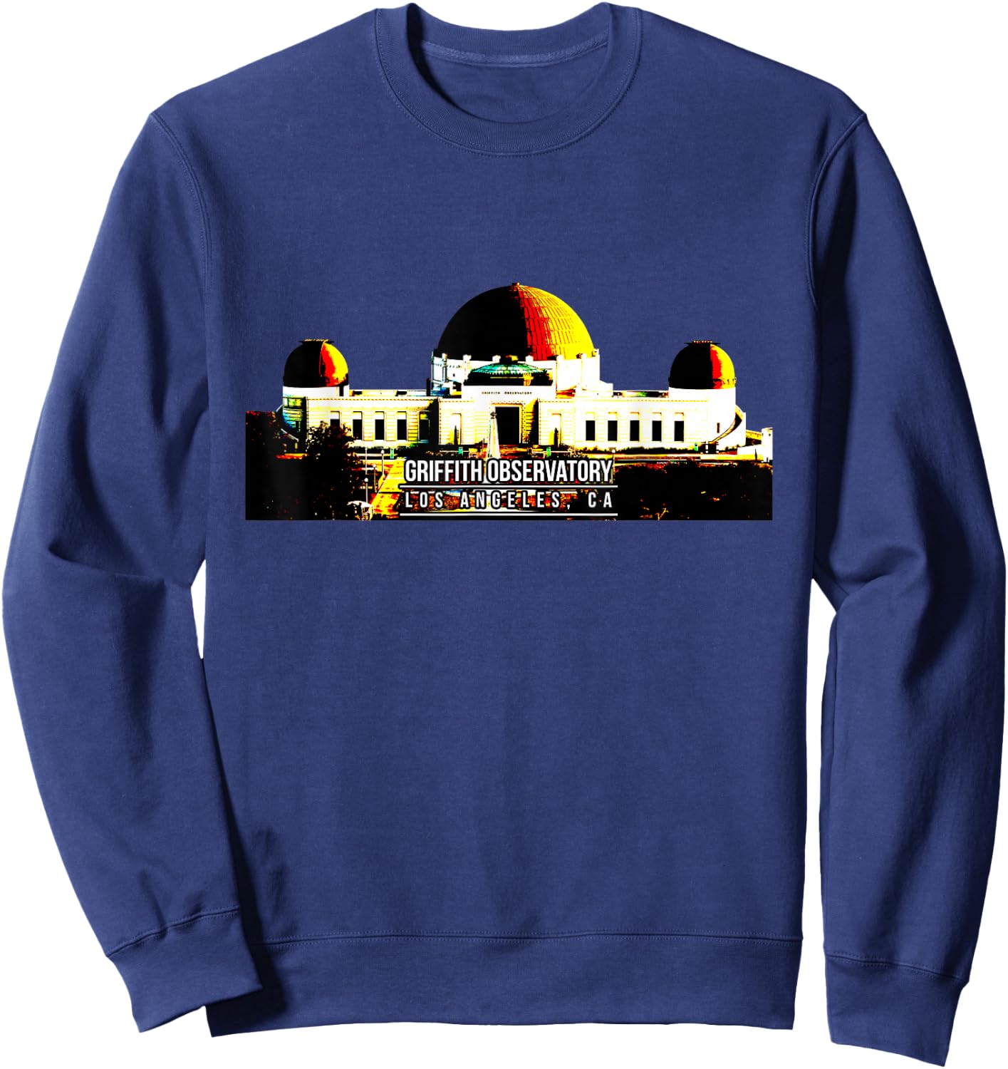 Griffith Observatory Los Angeles CA Sweatshirt - Sweatshirt | Navy