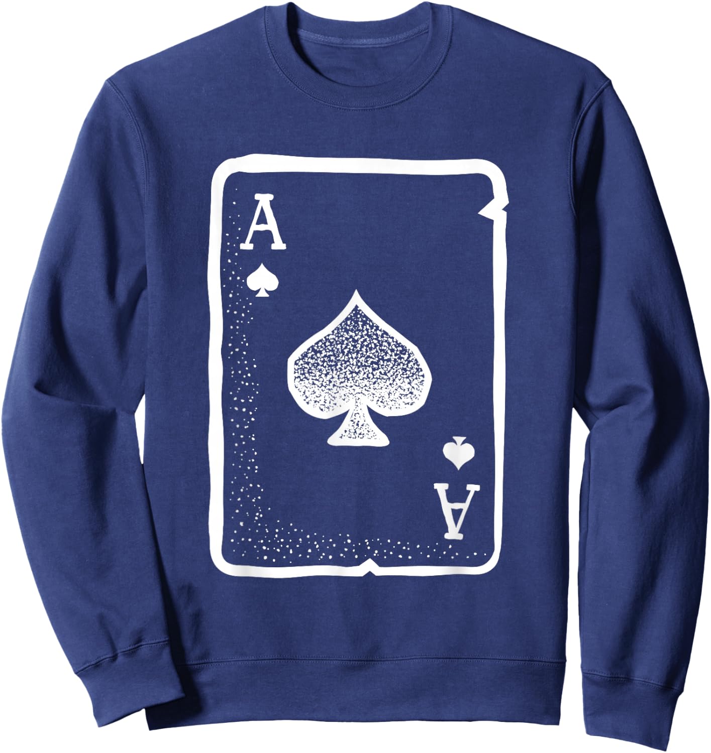Ace of Spades Poker Playing Card Halloween Costume Sweatshirt - Sweatshirt | Navy