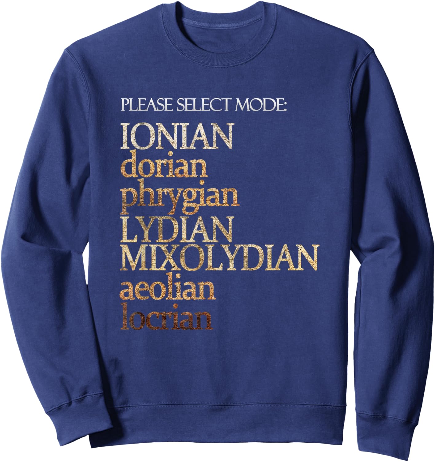 Funny Music Theory for Musicians Sweatshirt - Sweatshirt | Navy