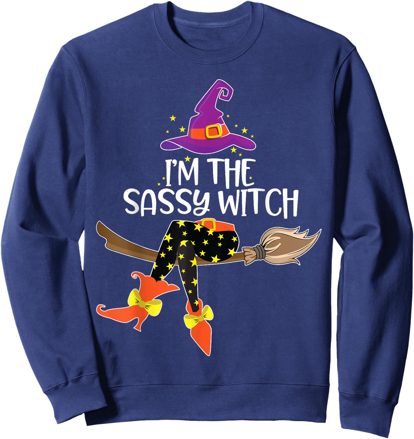 Im the Sassy Witch Halloween Matching Group Costume Sweatshirt - Sweatshirt | Navy