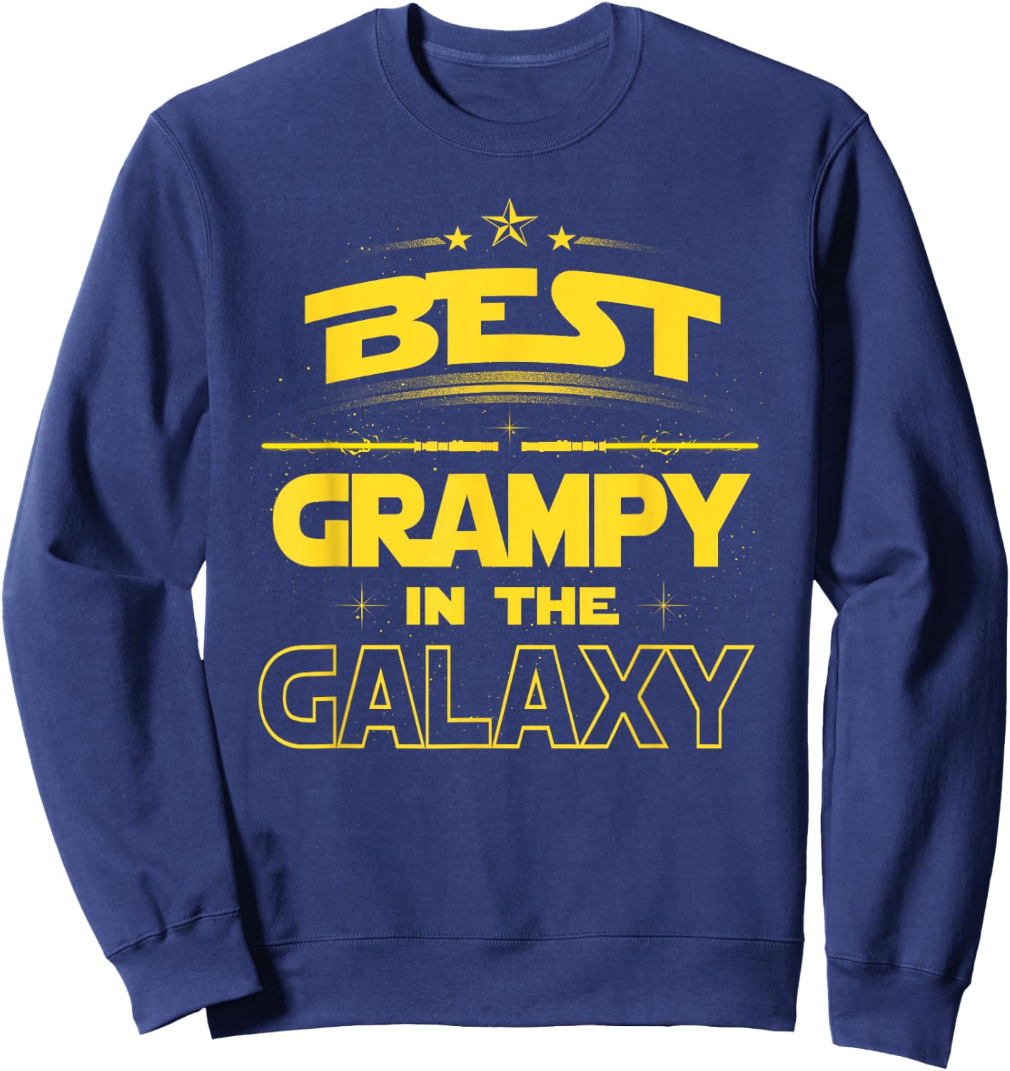 Best Grampy in the Galaxy Shirt Fathers Day Gift, Grampy Sweatshirt - Sweatshirt | Navy