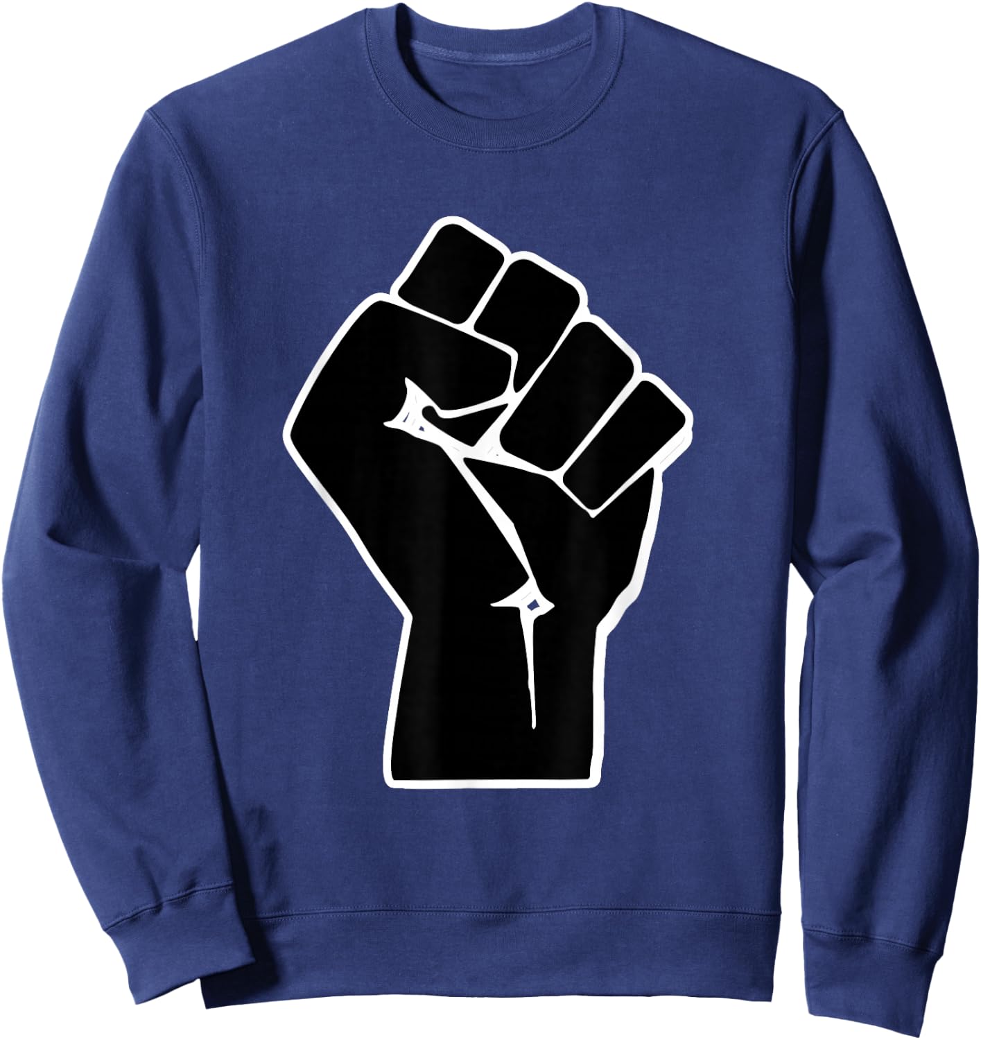 Black Power FIST - Black History Month Sweatshirt - Sweatshirt | Navy
