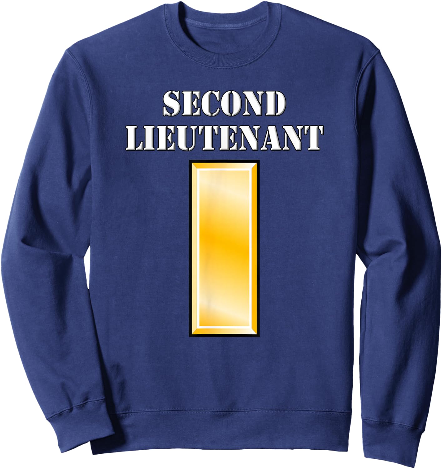 Second Lieutenant - Army Officer Rank Insignia Sweatshirt - Sweatshirt | Navy