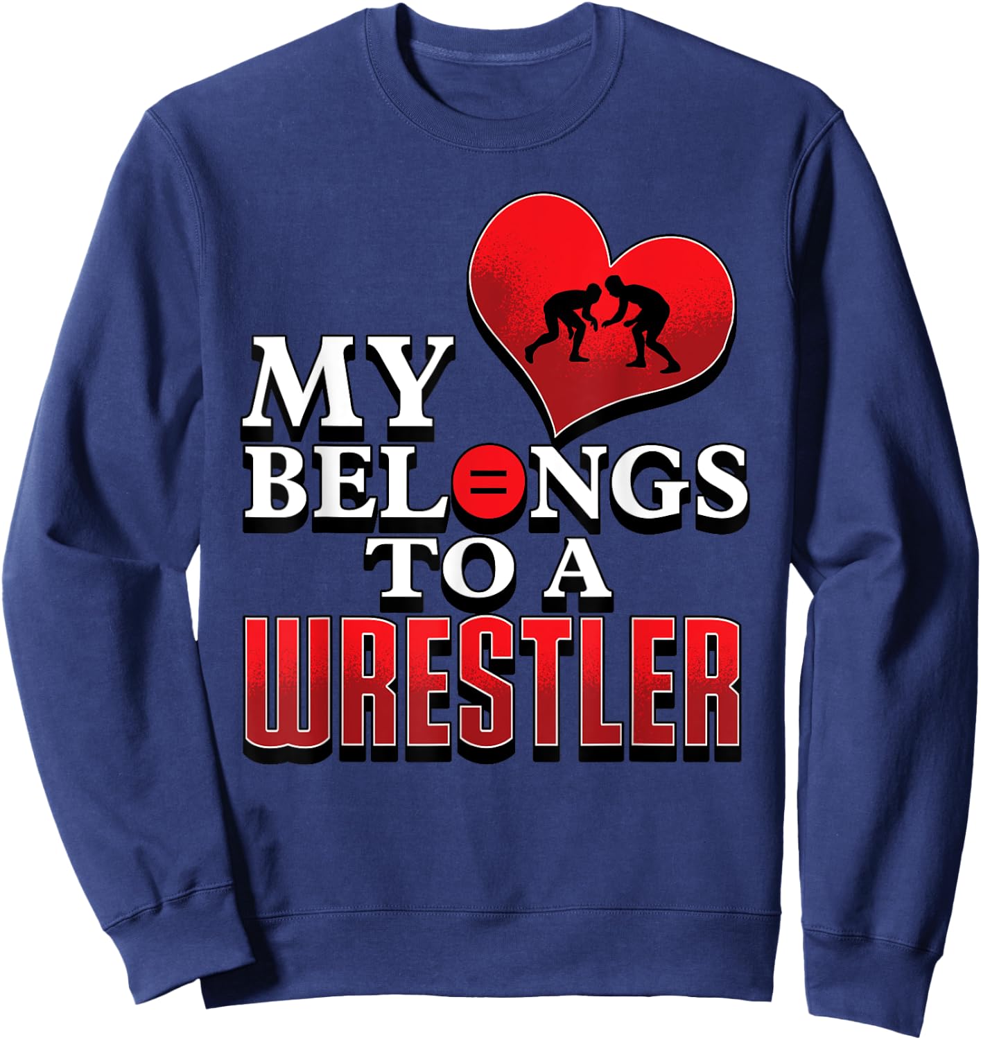 Wrestling Shirts For Girlfriends Mom Coach Grandma Gift Sweatshirt - Sweatshirt | Navy