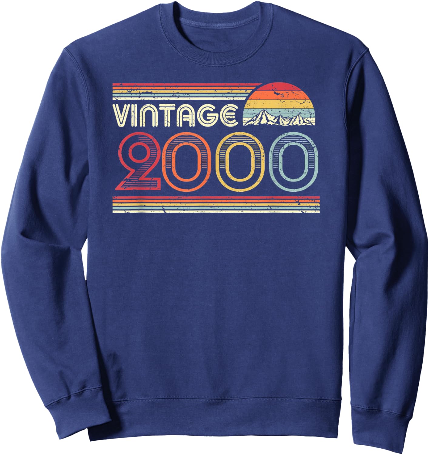 2000 Vintage Shirt, Birthday Gift . Retro Style Sweatshirt - Sweatshirt | Navy
