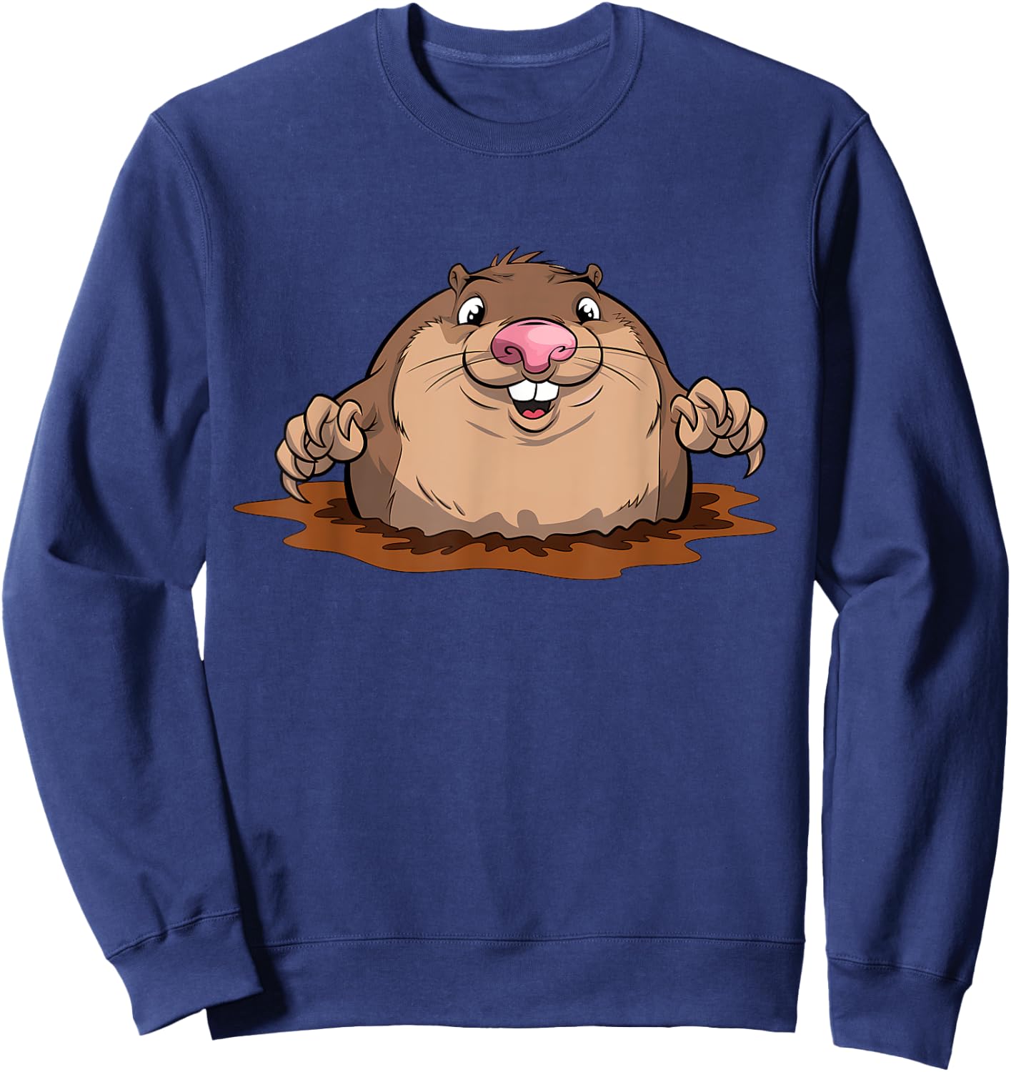 Little cute mole Mole Day Mole Hunter Sweatshirt - Sweatshirt | Navy