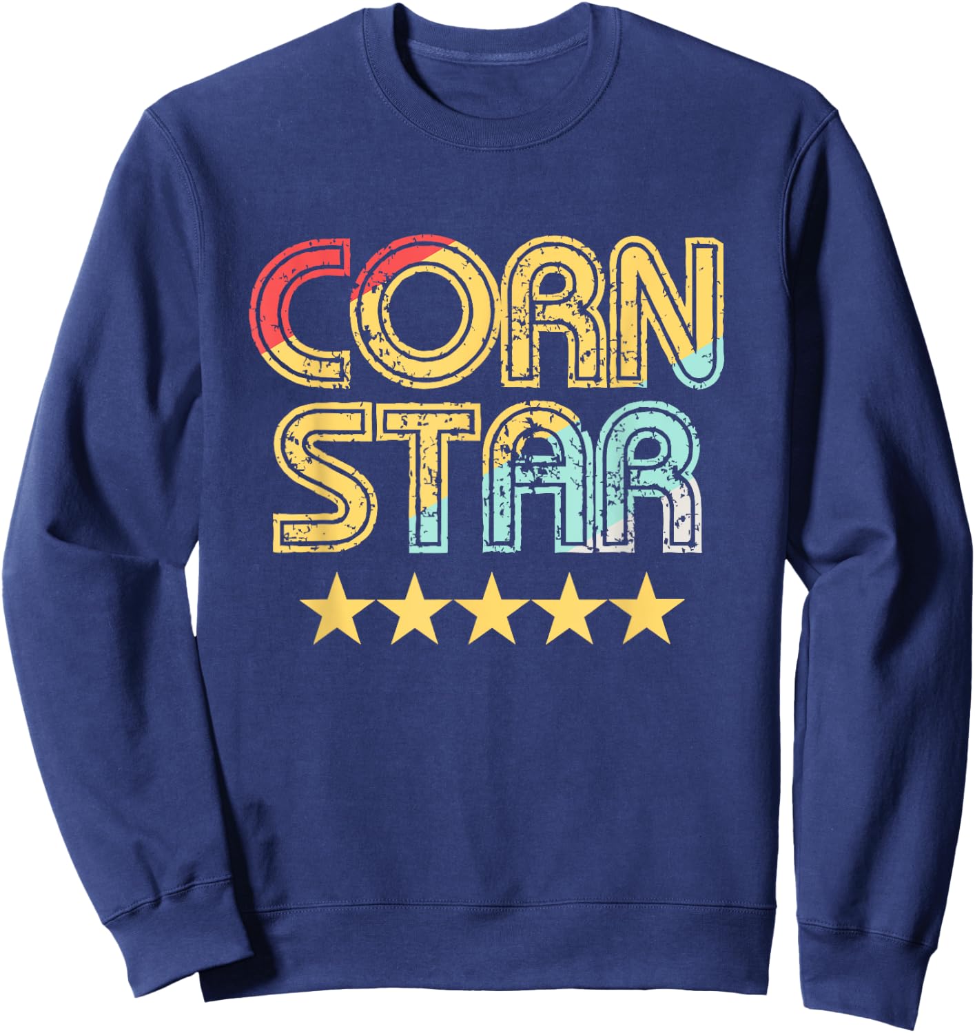 Corn Star Shirt | Team Cornhole Sweatshirt - Sweatshirt | Navy