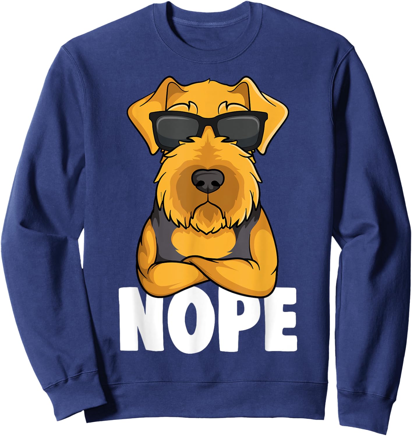 Welsh Terrier Dog Sweatshirt - Sweatshirt | Navy
