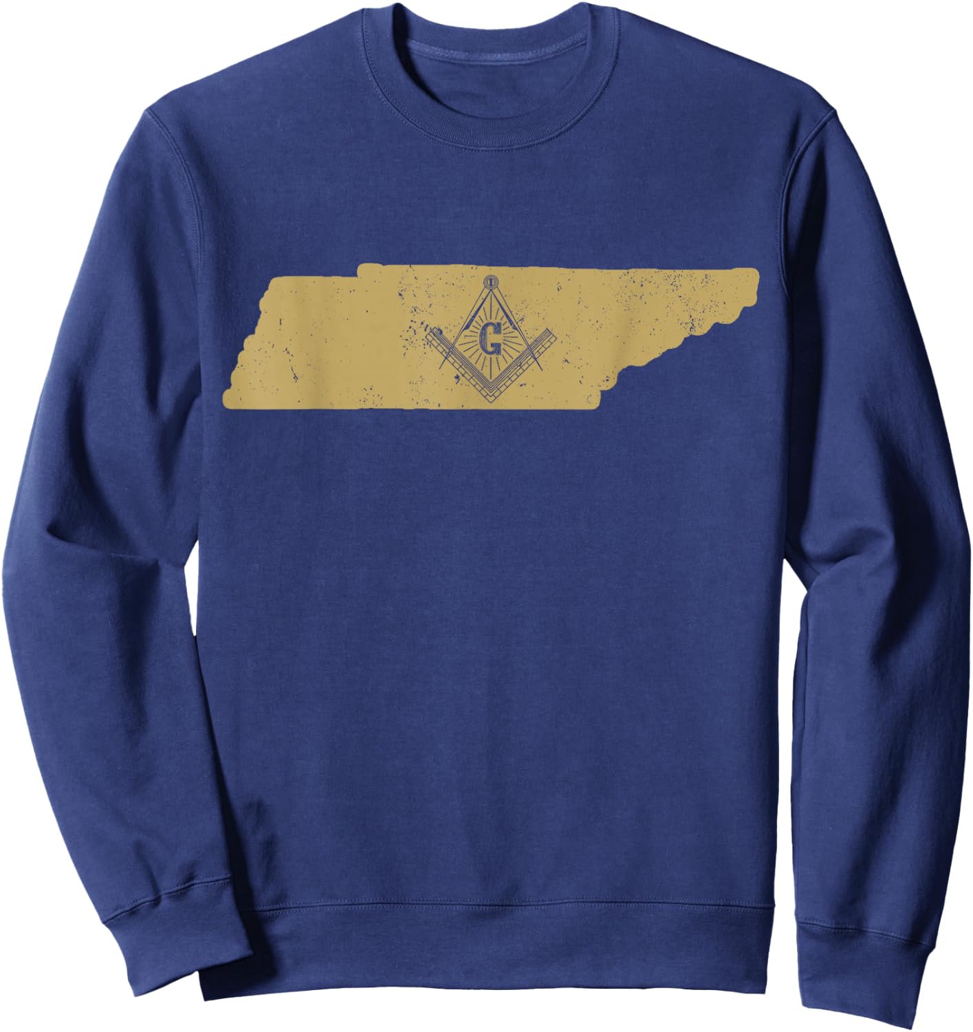 Tennessee Freemason T Shirt With Masonic Symbols Sweatshirt - Sweatshirt | Navy