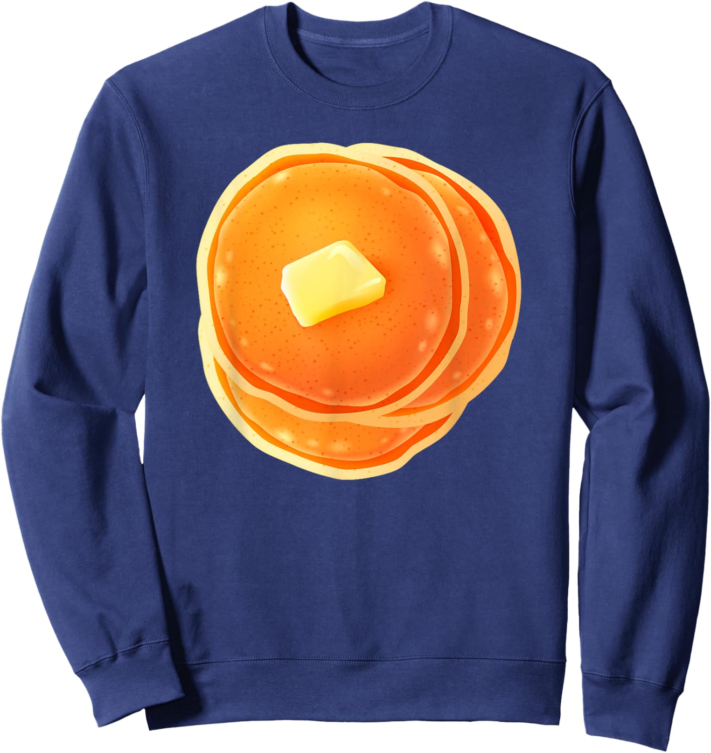 Pancakes Breakfast Dishes Halloween Group Matching Costume Sweatshirt - Sweatshirt | Navy