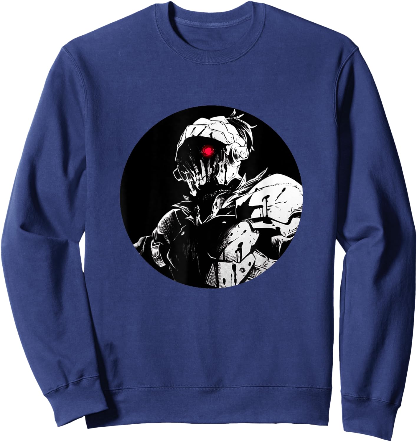 Dark Fantasy Anime Manga Angry Red Eye Slayer Sweatshirt - Sweatshirt | Navy